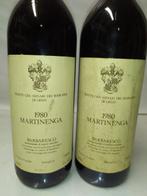 1980 Marchesi di Gresy, Martinenga - Barbaresco - 2 Flessen, Verzamelen, Wijnen, Nieuw