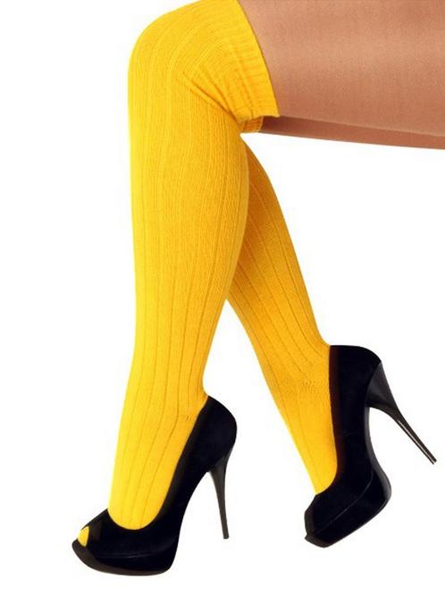Sokken Geel Gebreid 39 40 41 42 43 44 45 46 Dames Heren Unis, Kleding | Heren, Carnavalskleding en Feestkleding, Nieuw, Carnaval