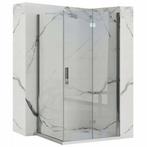 REA Zijwand Douche - Veiligheidsglas - Chroom - 90x190 cm..., Ophalen of Verzenden, Nieuw