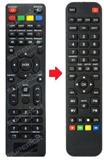 Akai AKT3222 afstandsbediening, Audio, Tv en Foto, Afstandsbedieningen, Verzenden