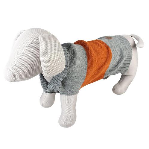 Duvo+ Hondensweater Cozy Grijs/Oranje XS - 30CM, Dieren en Toebehoren, Hondenkleding, Ophalen of Verzenden