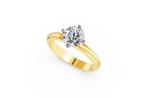 Ring - 14 karaat Geel goud - 3.04ct. tw. Diamant (Lab-grown), Nieuw