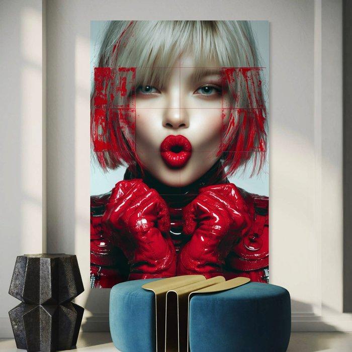 Off Axis - Red Signal XXL - Œuvre unique 1/1, Antiek en Kunst, Kunst | Designobjecten