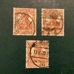 Duitse Rijk 1918 - Germania : 35 cent in de drie nuances, Gestempeld