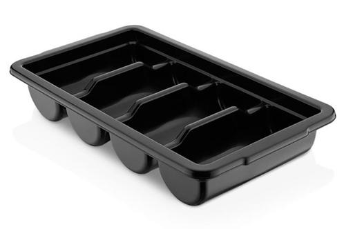 GGM Gastro | Bestekbak met 4 vakken - Zwart | BKSGP4 |, Huis en Inrichting, Keuken | Bestek, Nieuw, Verzenden