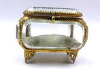 Sieradendoos - Napoléon III, Messing, Glas, Antiek en Kunst