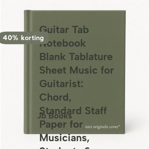 Guitar Tab Notebook Blank Tablature Sheet Music for, Boeken, Taal | Engels, Gelezen, Verzenden