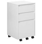 Verrijdbare Documentenkast – Archiefkast met 3 Laden Wit, Verzenden, Nieuw in verpakking