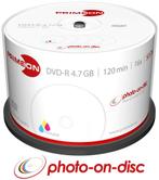 Primeon | DVD-R | 4.7 GB | Inkjet Printable | 50 Stuks, Verzenden, Nieuw