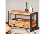 Mangohouten TV-meubel, 120x45xH60cm - ANGELO, Huis en Inrichting, Woonaccessoires | Overige, Verzenden, Nieuw
