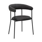 *WOONWINKEL* Dan-Form Plenti Eetkamerstoel Met Ronde Rug Zwa, Huis en Inrichting, Stoelen, Verzenden, Nieuw, Zwart