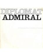 1971 OPEL DIPLOMAT / ADMIRAL BROCHURE NEDERLANDS, Nieuw, Author, Opel