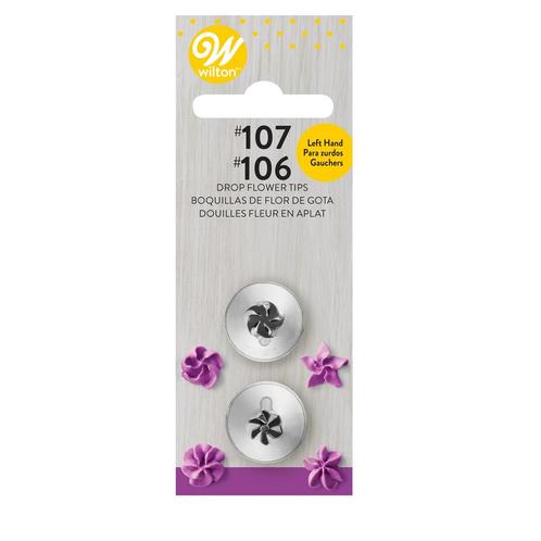 Wilton Spuitmondjes Set Linkshandig #106L, #107L, Hobby en Vrije tijd, Taarten en Cupcakes maken, Nieuw, Verzenden