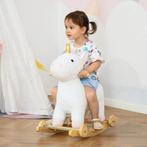 TRUUSK 2-IN-1 Schommelpaard Met Wielen Pluche Schommeldier V, Kinderen en Baby's, Speelgoed | Hobbelfiguren, Verzenden, Nieuw
