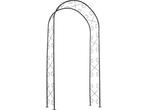 Nature Rozenboog - Tuinboog met decoratieve krullen - H230 x, Verzenden, Zo goed als nieuw