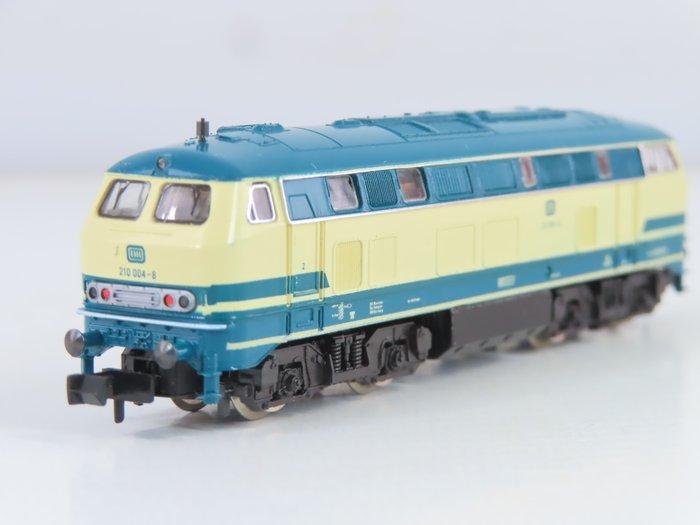 Fleischmann N - 7233 - Diesellocomotief (1) - BR 210 - DB, Hobby en Vrije tijd, Modeltreinen | N-Spoor