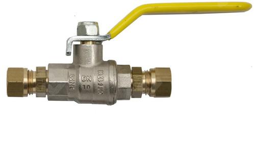 Mb Products Kogelkraan knelkoppeling gas 12 mm 12 mm, Doe-het-zelf en Verbouw, Overige Doe-het-zelf en Verbouw, Nieuw, Verzenden