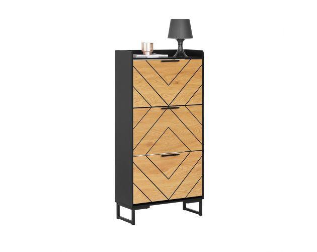2dekans | Sobuy Schoenenkast - Zwart - 62x24x125 -, Huis en Inrichting, Woonaccessoires | Overige, Zo goed als nieuw, Ophalen of Verzenden