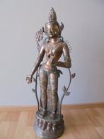 Beeld, Boeddha Padmapani - 80 cm - Brons, Messing, Zilver, Antiek en Kunst