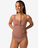 HEMA Medium corrigerend dameshemd second skin middenbruin, Kleding | Dames, Verzenden