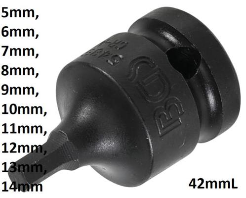 Kracht dopsleutelbit (1/2) inbus, Auto diversen, Autogereedschap, Verzenden