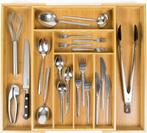 2dekans | Budu Uitschuifbare Bamboe Bestekbak #50 (50 cm, Ophalen of Verzenden, Zo goed als nieuw