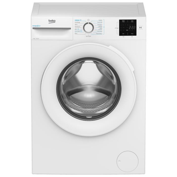 Beko BMN3WT3841W - Wasmachine - 8 kg - 1400 tpm -, Witgoed en Apparatuur, Wasmachines, Voorlader, 85 tot 90 cm, Ophalen of Verzenden