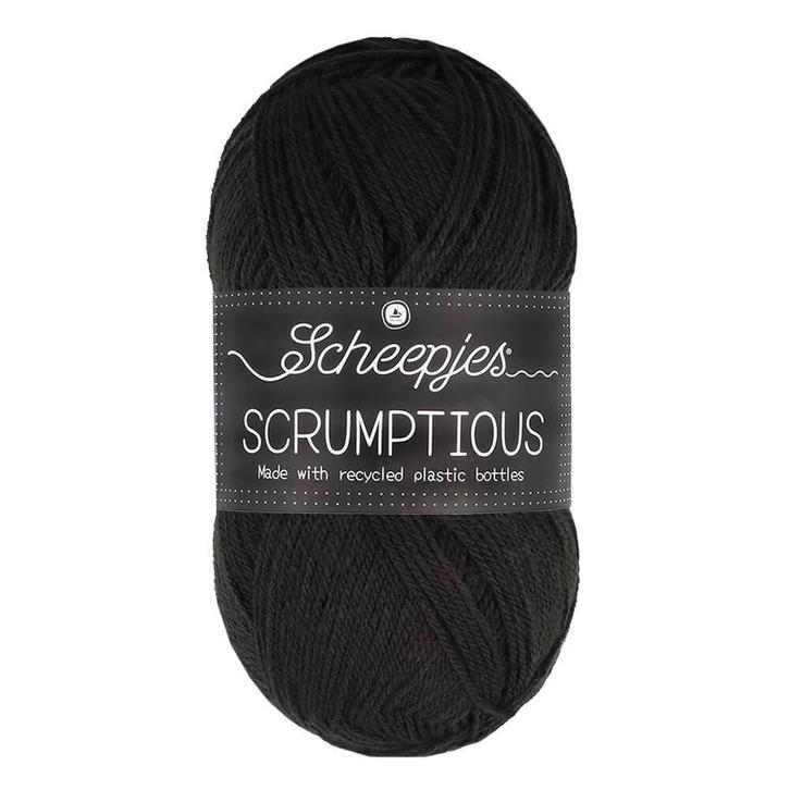 Scheepjes Scrumptious - 301 Charcoal Ice Cream, Hobby en Vrije tijd, Breien en Haken, Breien of Haken, Nieuw, Wol of Garen, Ophalen of Verzenden