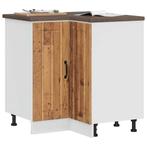 vidaXL Keuken hoekonderkast Lucca bewerkt hout oud, Huis en Inrichting, Keuken | Keukenelementen, Verzenden, Nieuw, Bruin
