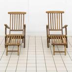 Paar Teakhouten Ligstoelen, Ophalen of Verzenden, Nieuw