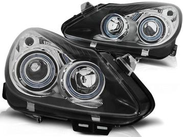 Koplampen - Opel Corsa D 04.2006-2011 - angel eyes - dual... beschikbaar voor biedingen