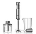 4-in-1 handstaafmixer 1000W met RVS en accessoires set, Verzenden, Nieuw