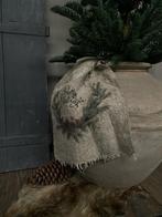 Shabby linnen doek Prettige feestdagen, Huis en Inrichting, Woonaccessoires | Overige, Ophalen of Verzenden, Nieuw