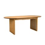*WOONWINKEL* Dutchbone Barlet Oak Ovale Eettafel Uitschuifba, Huis en Inrichting, Tafels | Eettafels, Verzenden, Nieuw