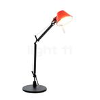 Artemide Tolomeo Micro Tavolo, zwart/rood - met tafelvoet, Huis en Inrichting, Lampen | Tafellampen, Verzenden, Nieuw