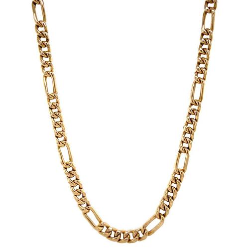 Gouden figaro collier 14 krt, Sieraden, Tassen en Uiterlijk, Kettingen, Nieuw, Ophalen of Verzenden