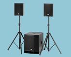 PA set huren? | 1x subwoofer | 2x luidsprekers | tot 150, Ophalen of Verzenden, Nieuw