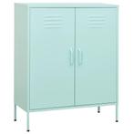 vidaXL Opbergkast 80x35x101,5 cm staal mint, Verzenden, Nieuw