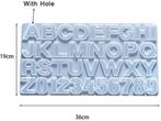 Siliconenmal alfabet letters en cijfers voor sleutelhanger, Ophalen of Verzenden, Nieuw