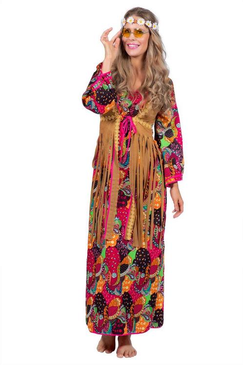 Hippie Jurk Lang Gekleurd, Kleding | Dames, Carnavalskleding en Feestkleding, Nieuw, Verzenden