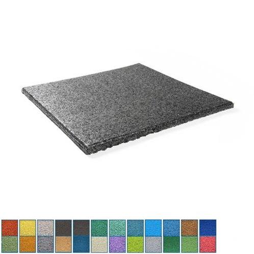 Rubber tegel met EPDM toplaag in diverse RAL kleuren - 25 mm, Tuin en Terras, Tegels en Klinkers, Verzenden