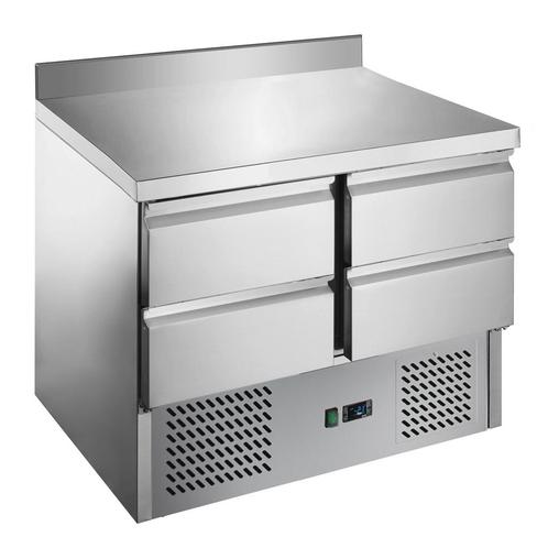 GGM Gastro | Koelwerkbank ECO - 900x700mm - met 4 laden & |, Zakelijke goederen, Horeca | Meubilair en Inrichting, Verzenden