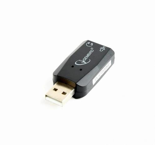 Gembird Sound Adapter USB naar 2x 3.5mm Jack Microfoon en..., Computers en Software, Pc speakers, Nieuw, Ophalen of Verzenden