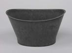 Pot Basic Grey OVAAL 22x15x12cm. Leuk model, Ophalen of Verzenden, Nieuw