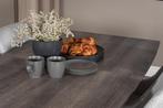 Eettafel - Romy - 160x85 cm - Grijs - Uitschuifbaar - Jörn, Huis en Inrichting, Verzenden, Nieuw