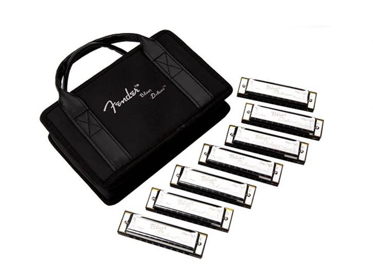 Fender Blues Deluxe Mondharmonica Set in opbergbox, Muziek en Instrumenten, Instrumenten | Toebehoren, Verzenden