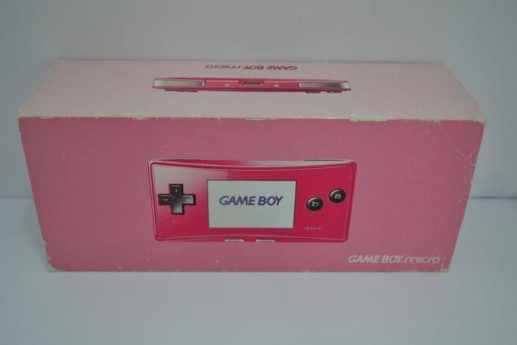 GameBoy Advance Micro Pink (BOXED), Spelcomputers en Games, Spelcomputers | Nintendo Game Boy, Zo goed als nieuw, Verzenden