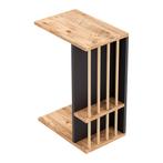 [en.casa] Bijzettafel Siikainen laptoptafel op wielen 44x29x, Huis en Inrichting, Tafels | Bijzettafels, Verzenden, Nieuw