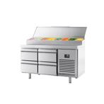 GGM Gastro | Voorbereiding koeltafel - 1468x600mm - met 4 |, Verzenden, Nieuw in verpakking
