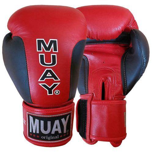 Muay Bokshandschoenen Premium - Zwart/Rood, Sport en Fitness, Vechtsporten en Zelfverdediging, Nieuw, Ophalen of Verzenden
